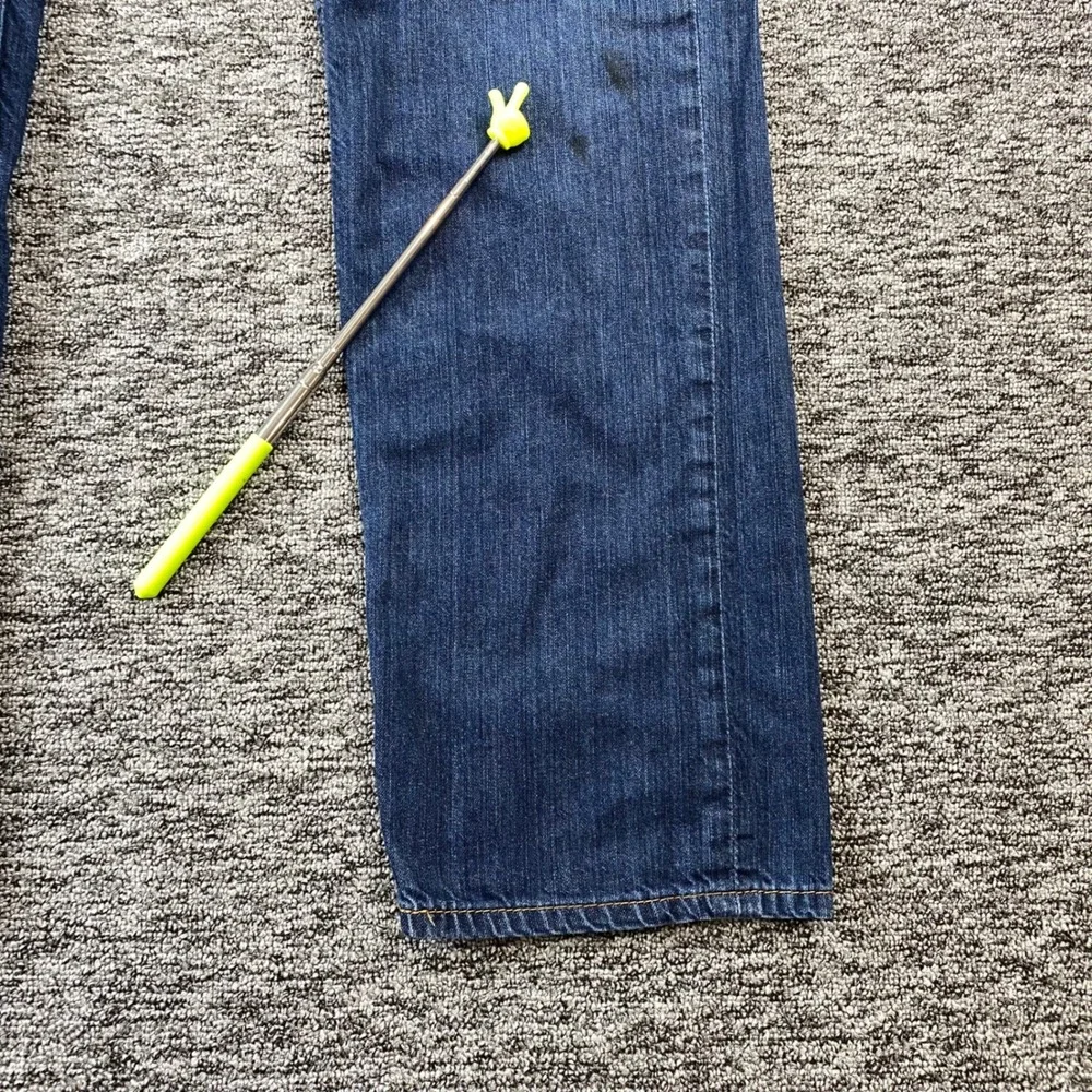 Levis 505 Jeans Mens 36x32 Blue Dark Wash Regular Fit Straight Leg 2017